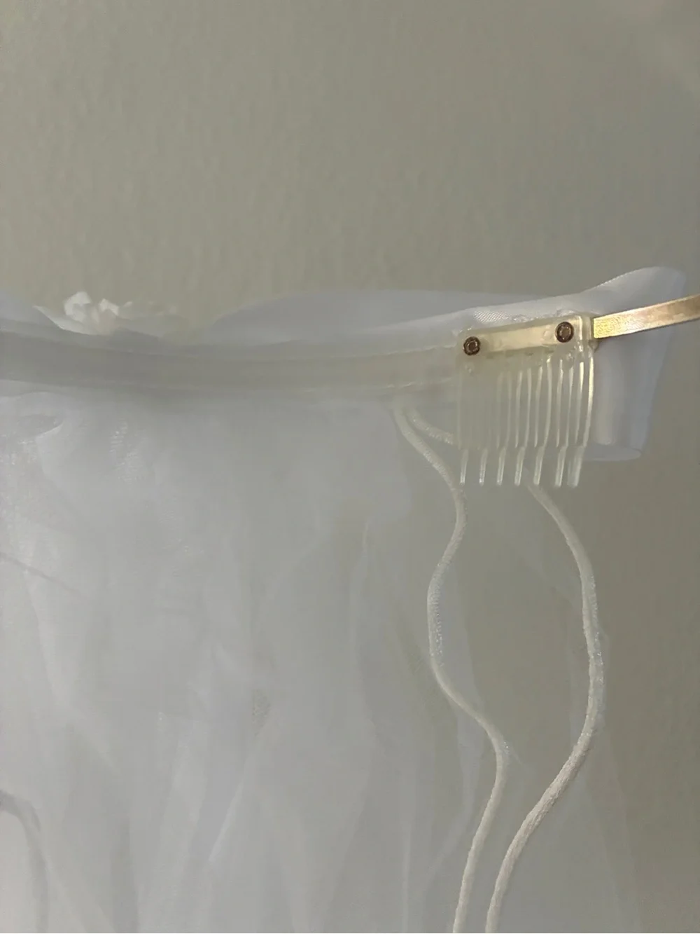 First Communion Veil Tiara Rhinestone Crown White Veil Headpiece Girls